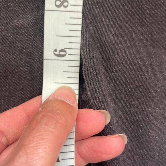 Free People Womens Great Heights Frayed Distressed Crop Skinny Jeans Black Sz 27 - Picture 10 of 11